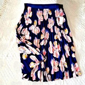a new day Floral Pleated Maxi Skirt XXL NWT